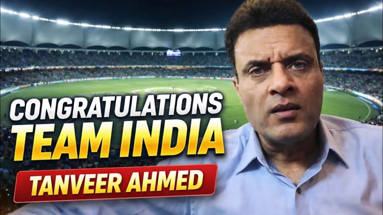 Tanveer Ahmed Congratulates India For Winning World Cup😂😱 #indvsnz #abhisheksharma #cricket 