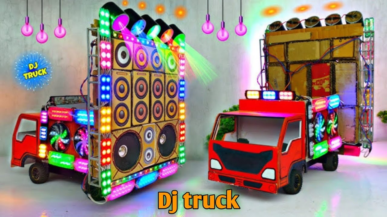 Mini DJ setup | How to make mini DJ truck setup with cardboard DJ setup making | 