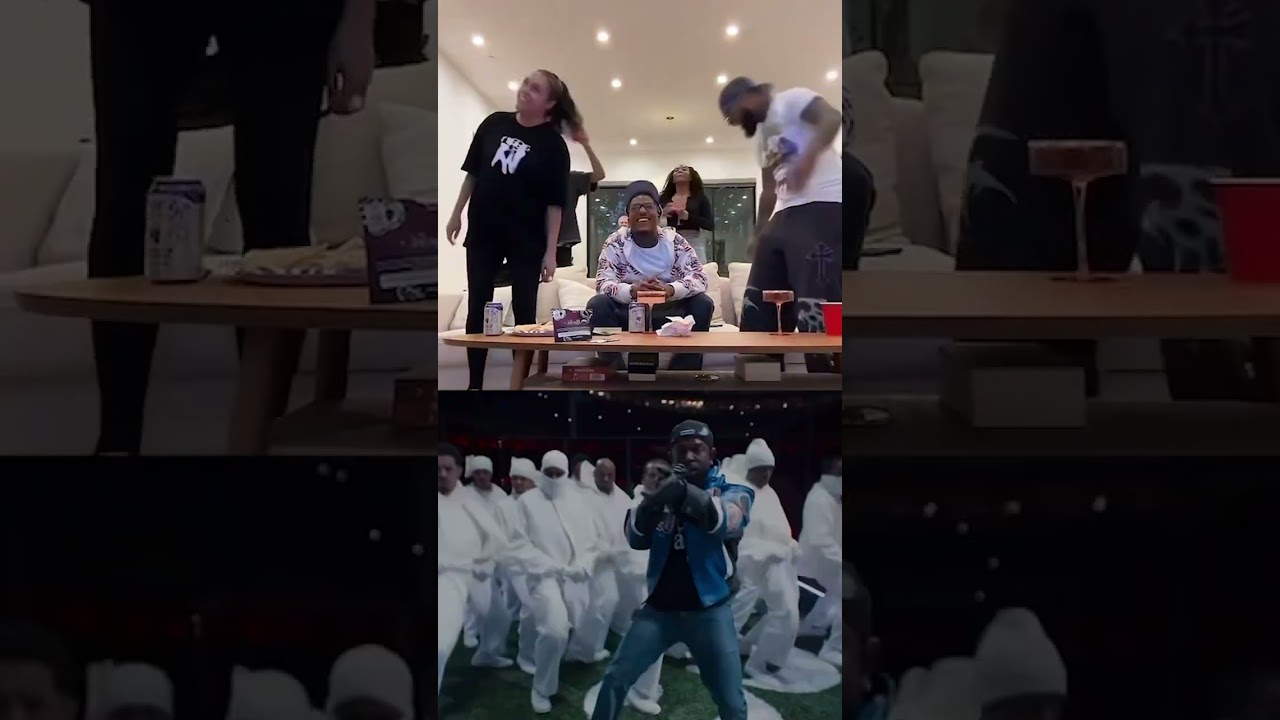 Az Chike’s live reaction to Kendrick rapping his verse at the Super Bowl. 🔥 #kendricklamar #shorts
