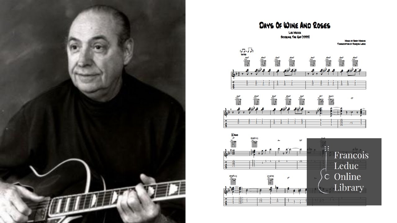 Days Of Wine & Roses - Lou Mecca (Transcription)