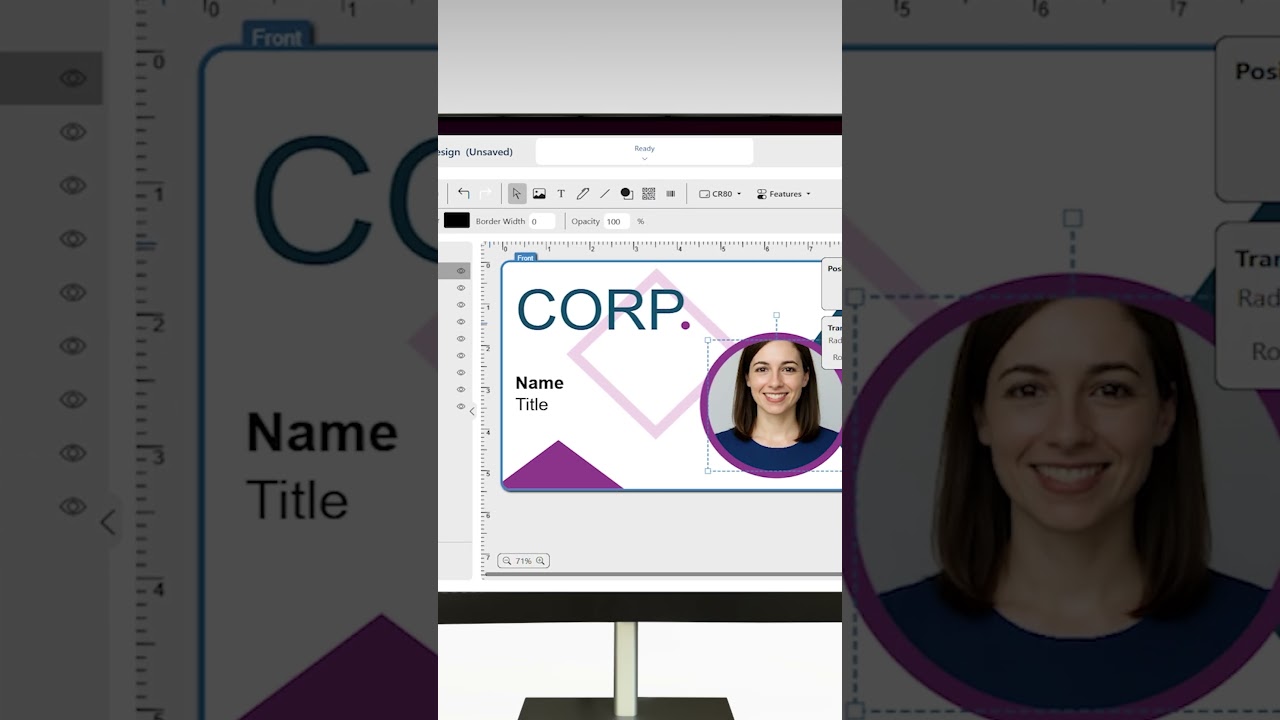 A NEW EMPLOYEE? How to create the ID badge quickly?