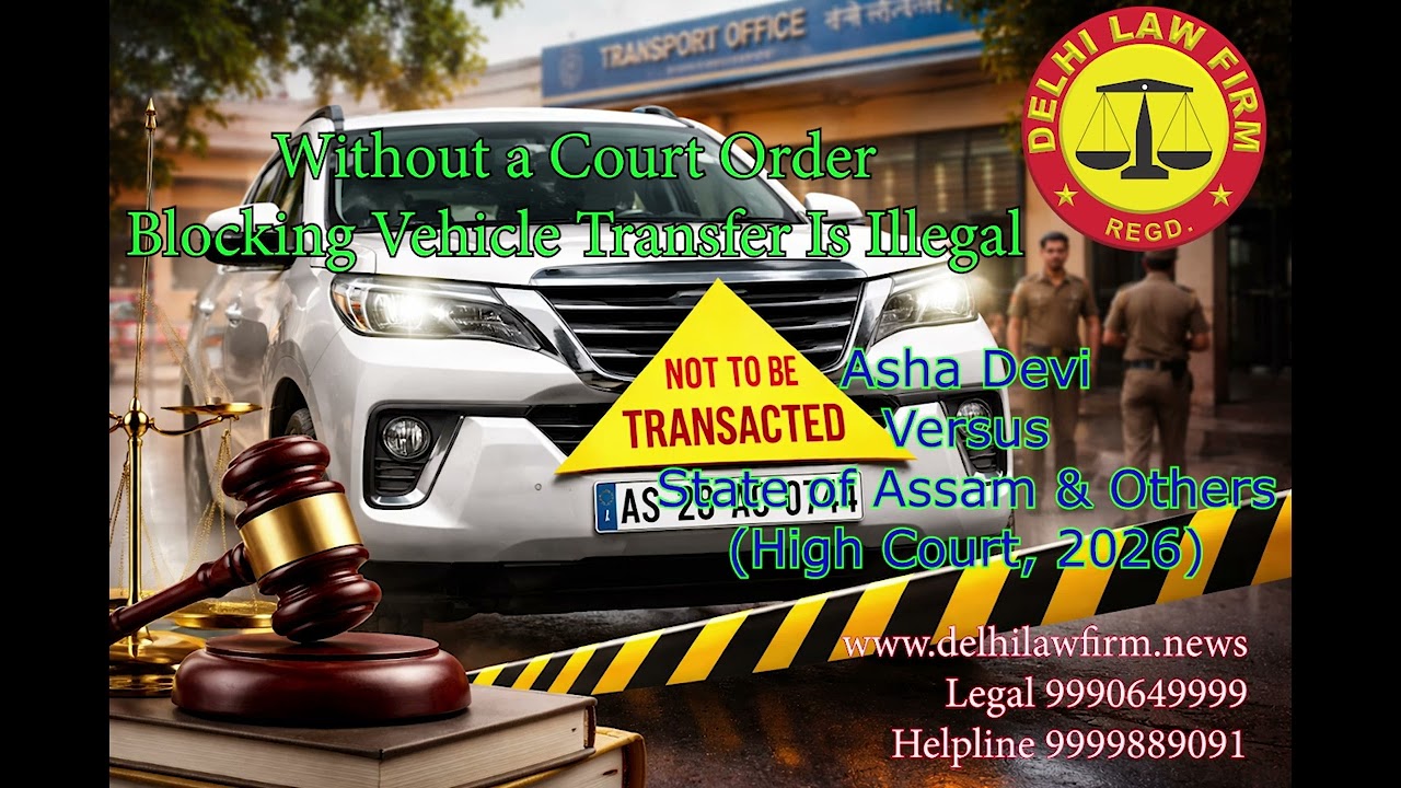Without a Court Order, Blocking Vehicle Transfer Is Illegal