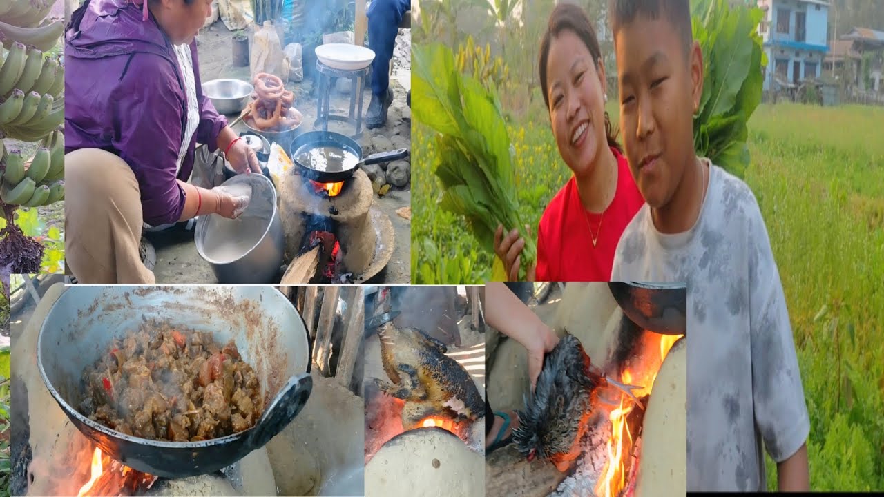 COOKING BUFF CURRY////LOCAL BHALE/// MAGHE SANGRANTI SPECIAL///#viral #food #family #villagevlog 