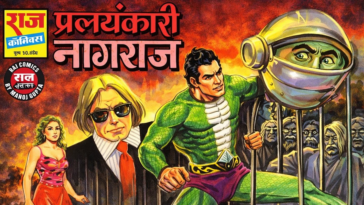 EP10 - Pralayankari Nagraj  | प्रलयंकारी नागराज | Nagraj 10th Comic | Raj Comics Read Along Video