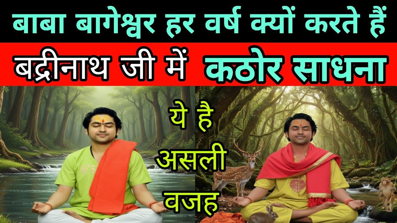 बाबा बागेश्वर हर वर्ष क्यों जाते हैं तपस्या करने? Bageshwar Dham Sarkar Badrinath 