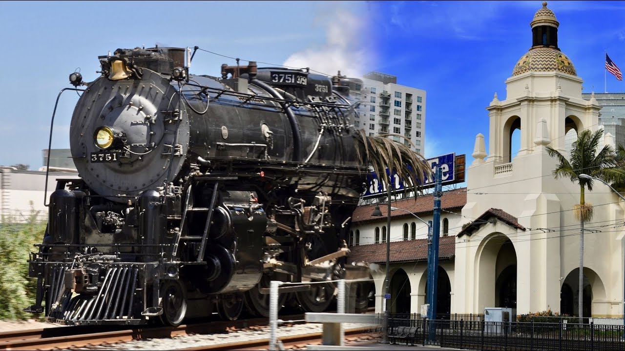 Santa Fe 3751 Steam Special to San Diego 2010