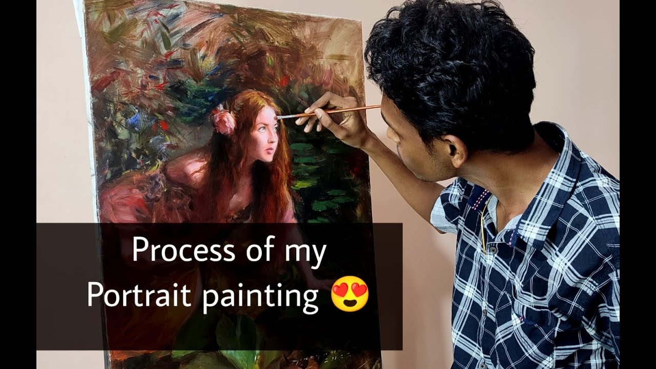 Mera first video after long time 🤩| Portrait painting