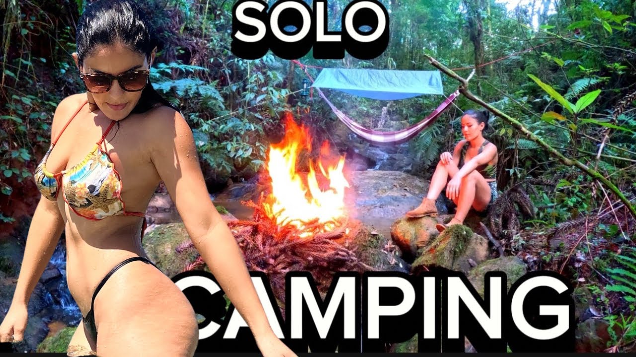 🌿 Bushcraft & Survival in the Brazilian Jungle | Young Girl Solo Camping, Primitive Shelter & Fire