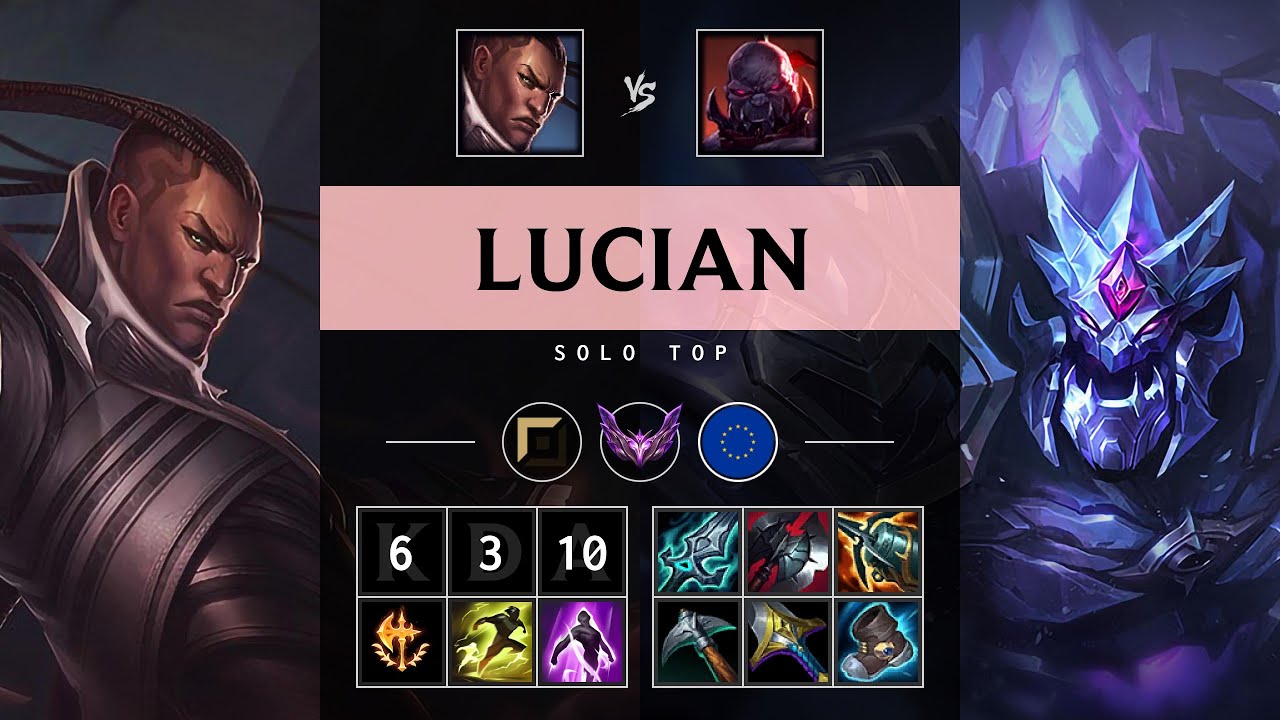 Lucian Top vs Sion - EUW Master Patch 25.17