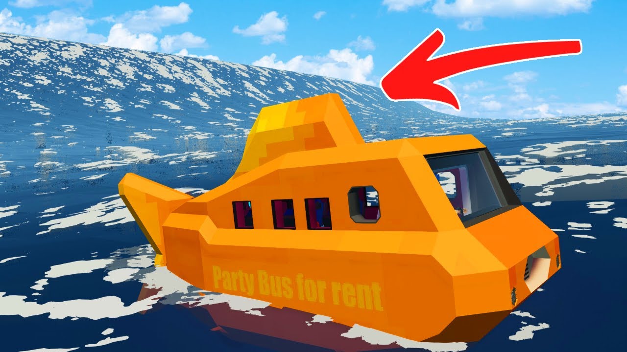 Gold Fish Boat HITS HUGE TSUNAMI! (Stormworks)