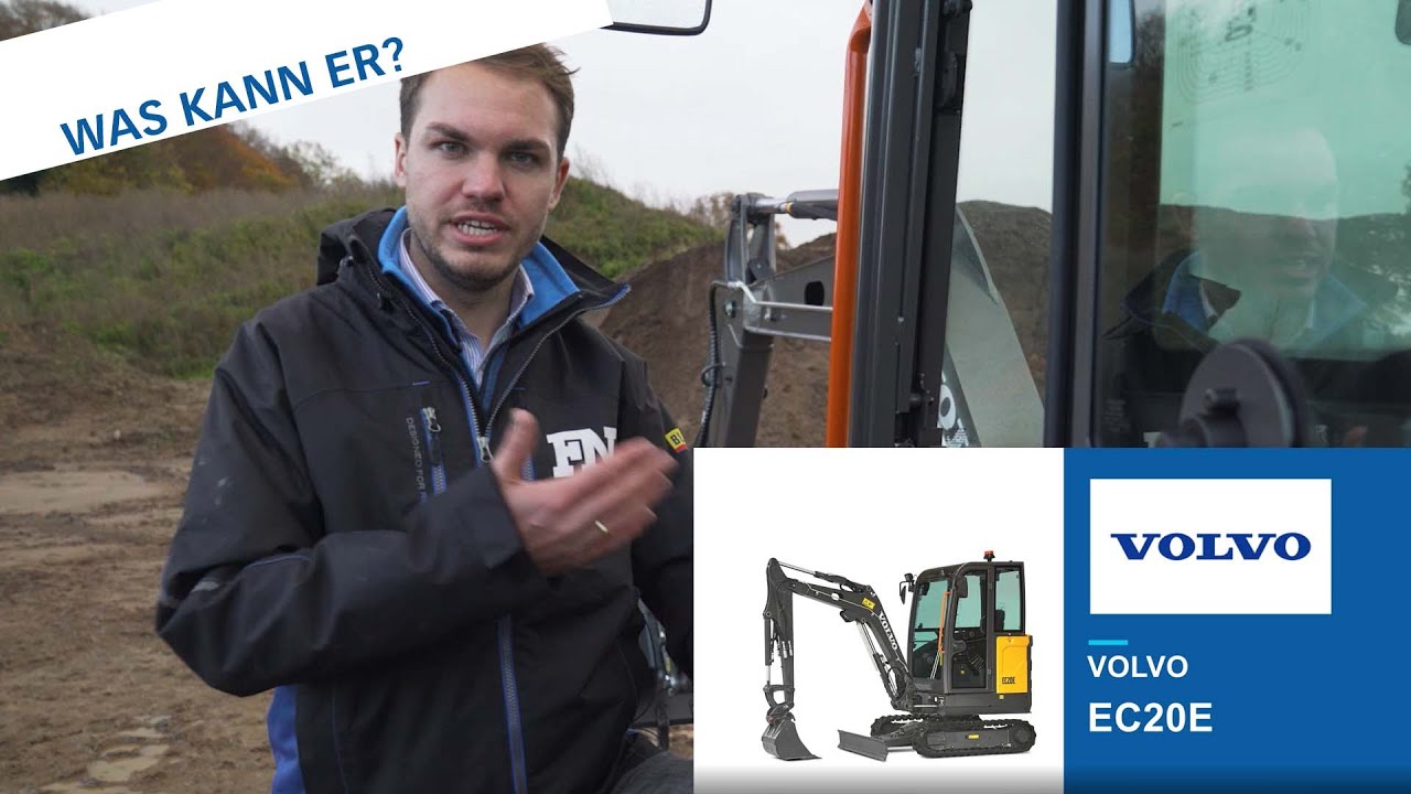 Vorstellung! Der super kompakte Bagger Volvo EC20E