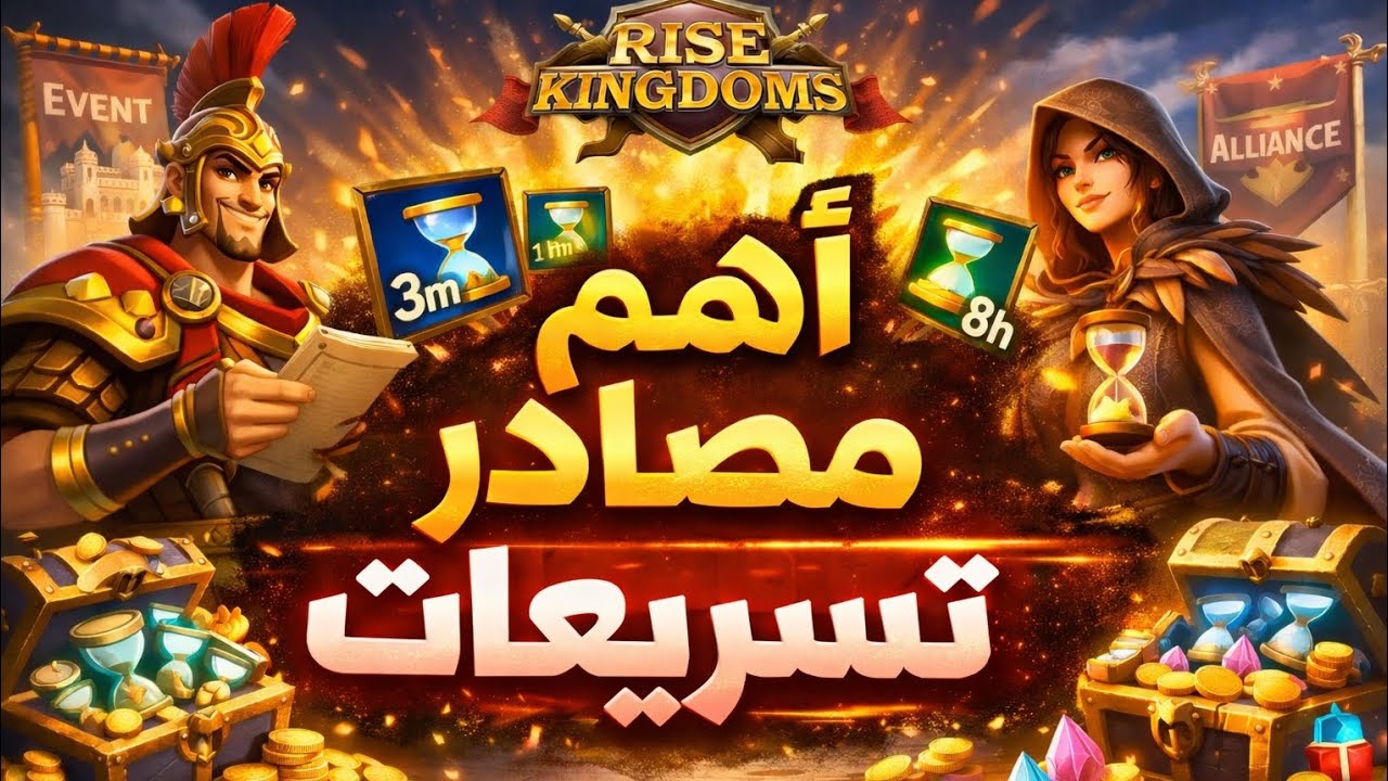 اهم مصادر تسريعات  Rise of kingdoms  💲