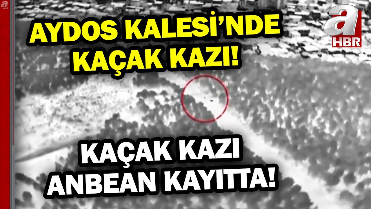 Aydos Kalesi'nde Ka&ccedil;ak Kazı! Polis Drone'u Ka&ccedil;ak Kazıyı Anbean Takip Etti! | A Haber