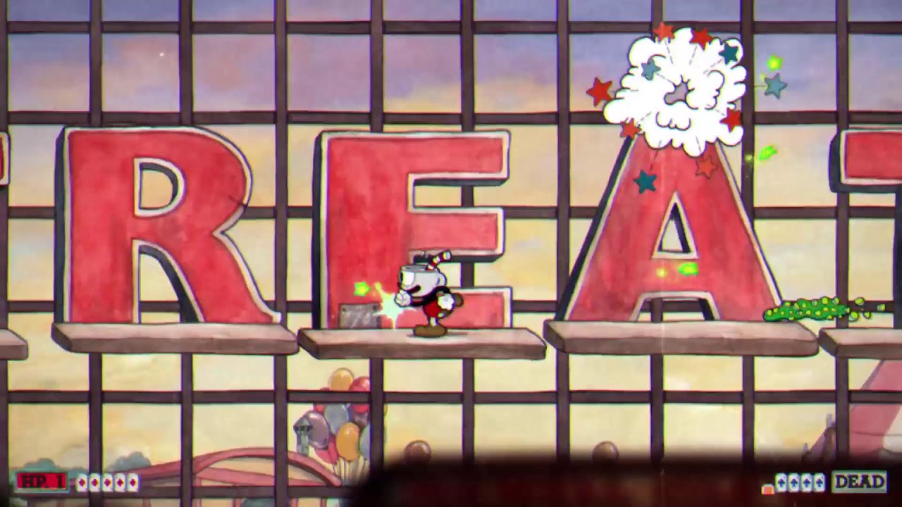 Jogando cup head novamente! #04 o circo está pegando fogo!
