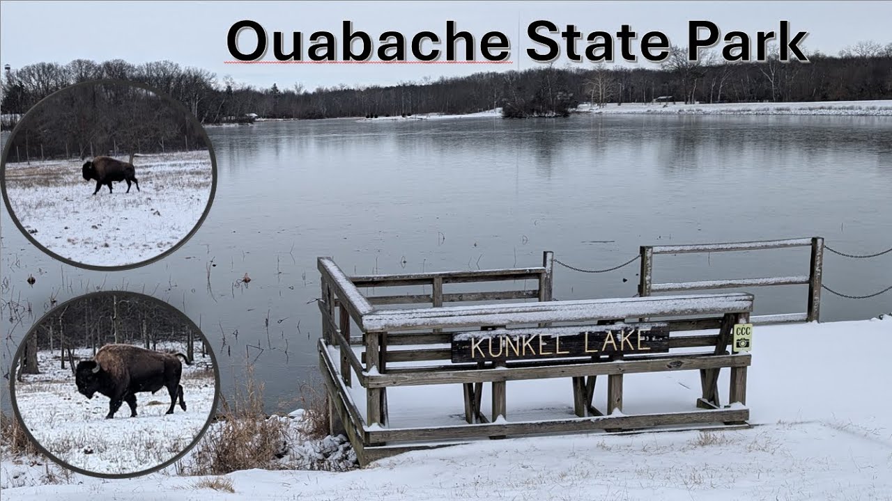 Hiking Ouabache State Park Solo (Hiking on New Year's Day in 13F/-11C Degree Weather)