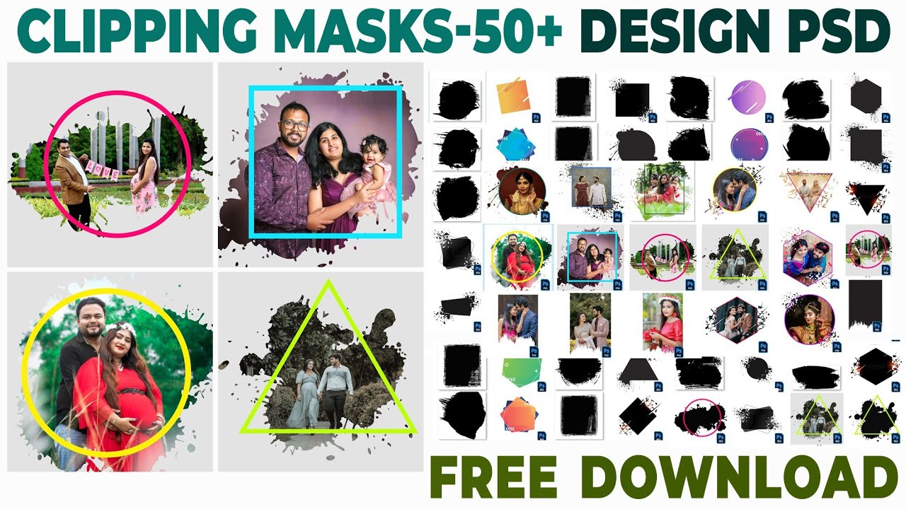photoshop mask psd free download wedding album design clipping masks clipping masks png psd