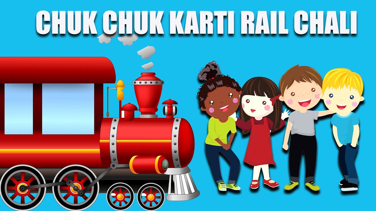 Chhuk Chhuk Karti Rail Chali Hindi| sarpat bhagi rail | छुक छुक करती रेल चली | Hindi Nursery Rhymes