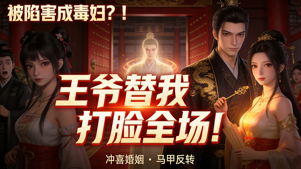 【動漫上新】🔥《沖喜成婚後，我把病弱王爺的馬甲全扒了》竹馬弃我？ 王爺直接替我當眾打臉！#動畫#逆襲#小說#動畫#智绘
