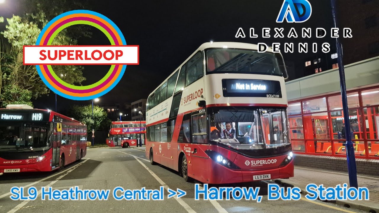 Superloop SL9 Heathrow Central  To Harrow Bus Station