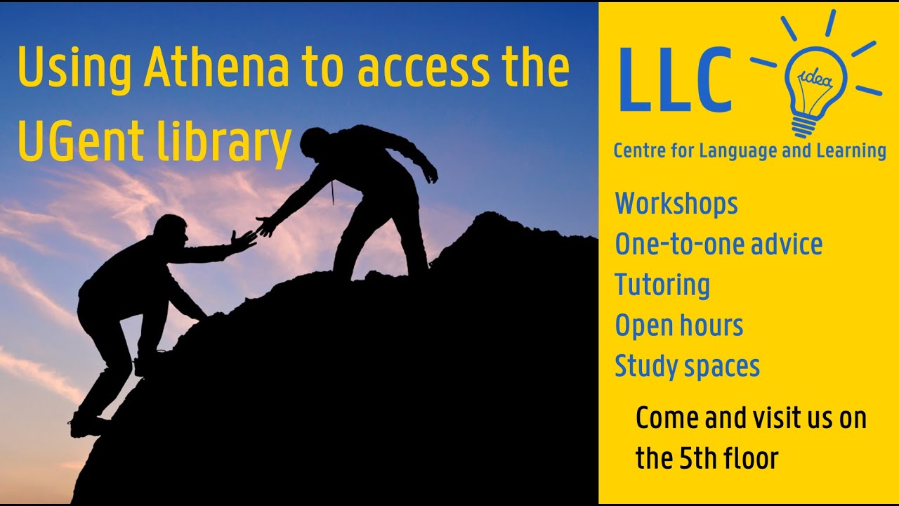 Using Athena to access the library at UGent