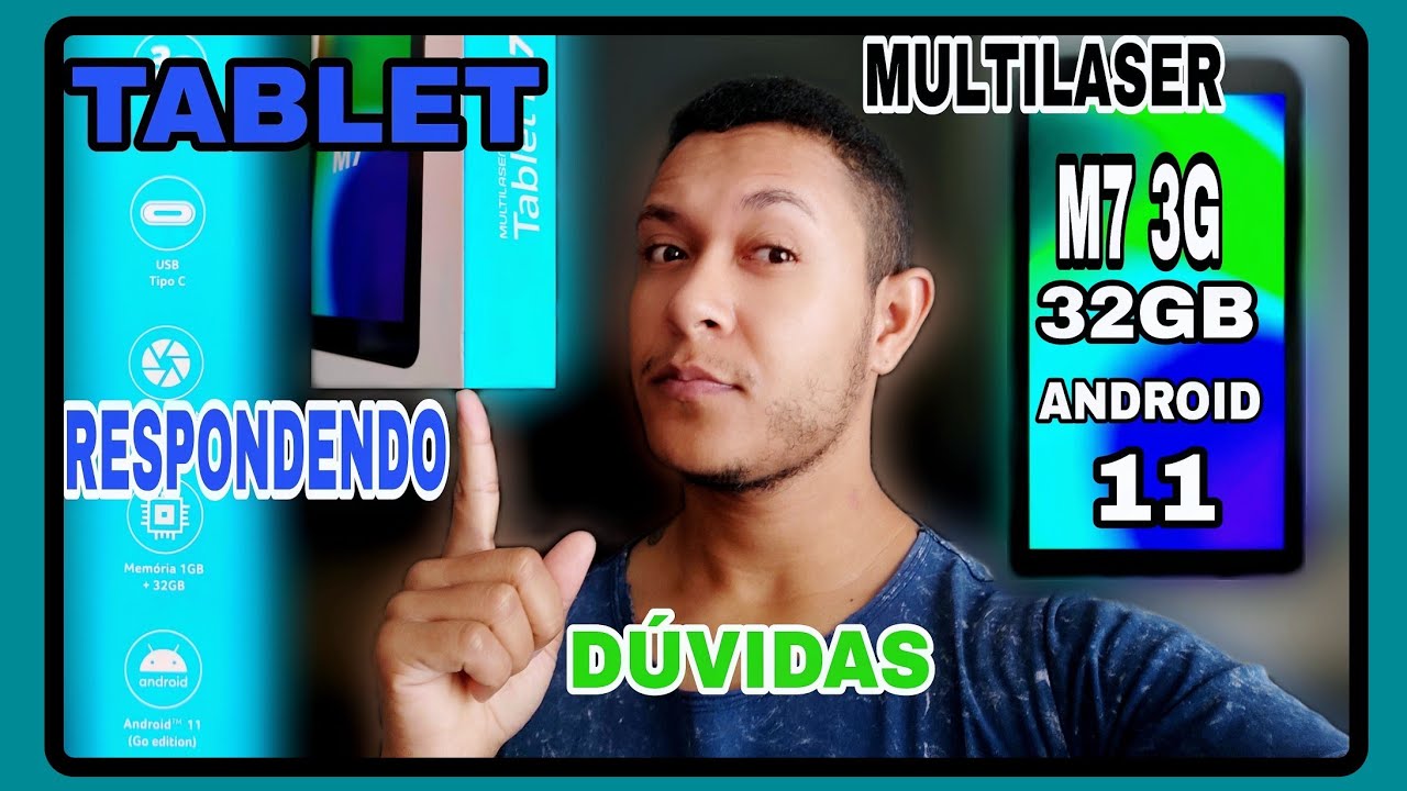 TABLET MULTILASER M7 3G 32GB ANDROID 11 RESPONDENDO DÚVIDAS @rickgomes091_