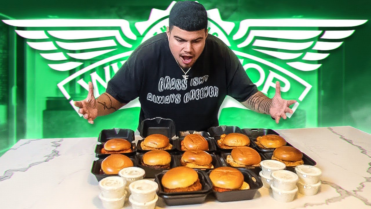 TRYING ALL 12 NEW WINGSTOP CHICKEN SANDWICHES