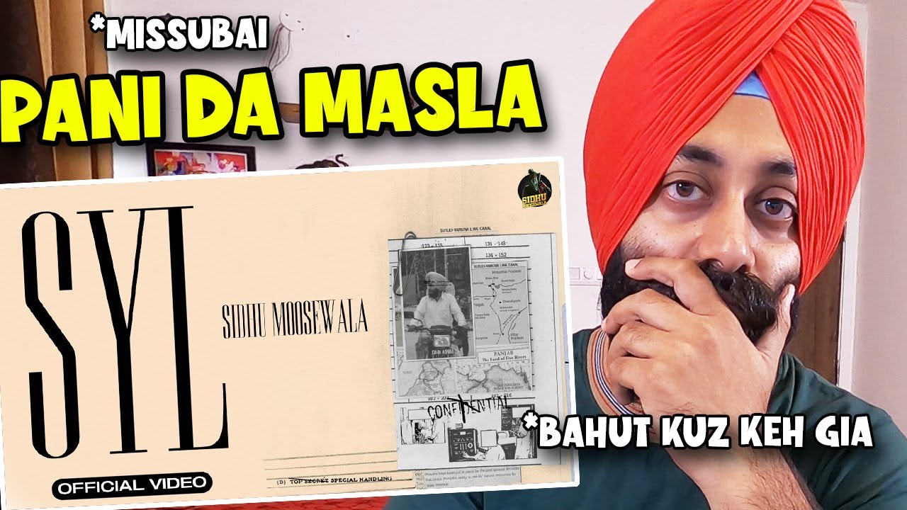 REACTION on SYL (Official Video) SIDHU MOOSE WALA