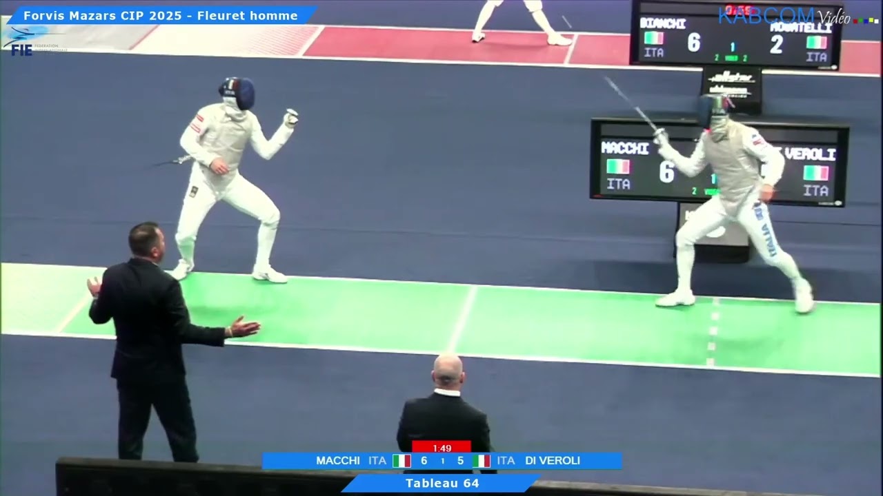 Paris World Cup 2025 SMF - L64 - Filippo Macchi ITA v Davide Di Veroli ITA