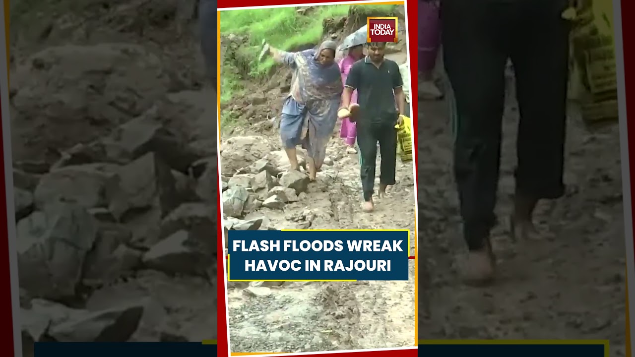 Flash Floods Wreak Havoc In Rajouri, Damage Crops, Roads And Infrastructure #floods