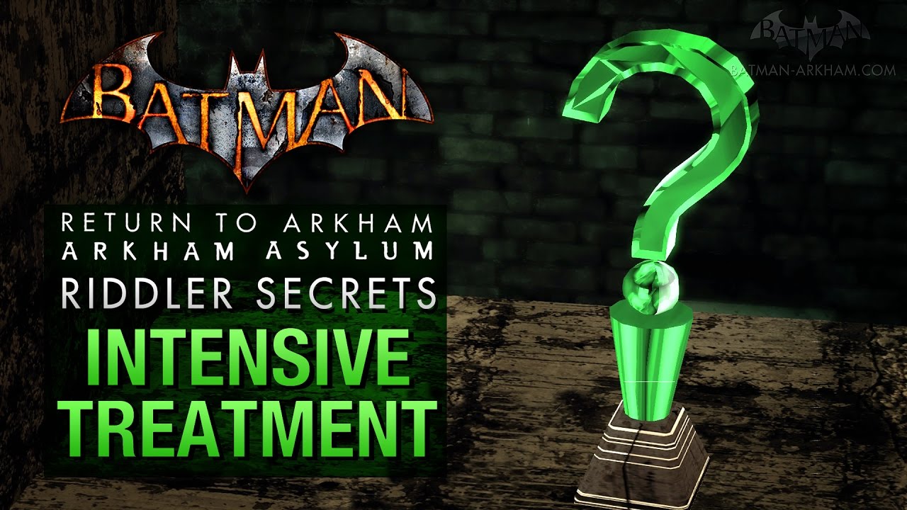 Batman: Return to Arkham Asylum - Riddler's Challenge - Intensive Treatment (All Collectibles)