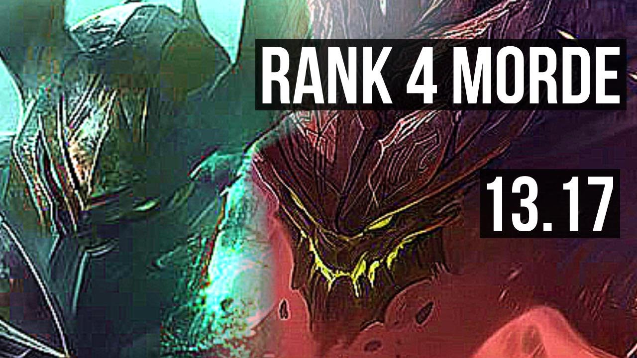 MORDEKAISER vs MALPHITE (TOP) | Rank 4 Morde, 12/3/7, 300+ games, Dominating | TR Challenger | 13.17