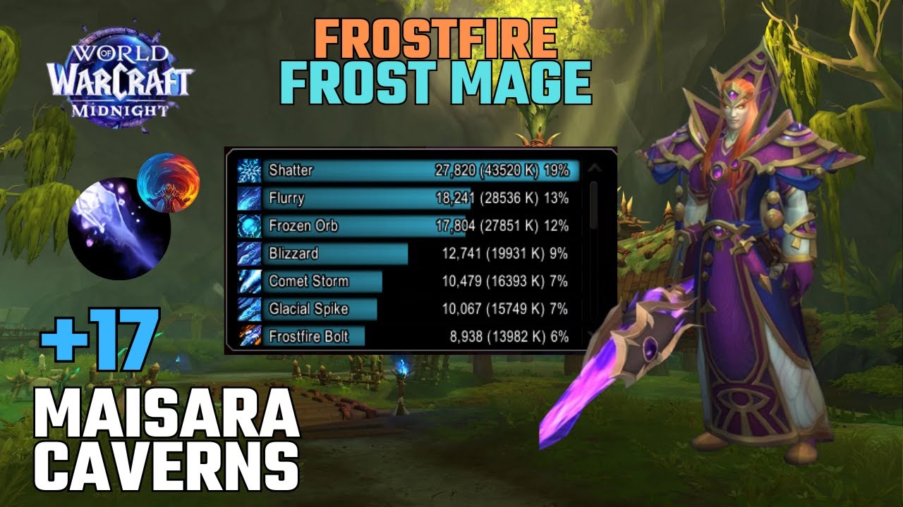 Maisara Caverns +17 | Frostfire Frost Mage | Midnight Beta - Season 1 M+