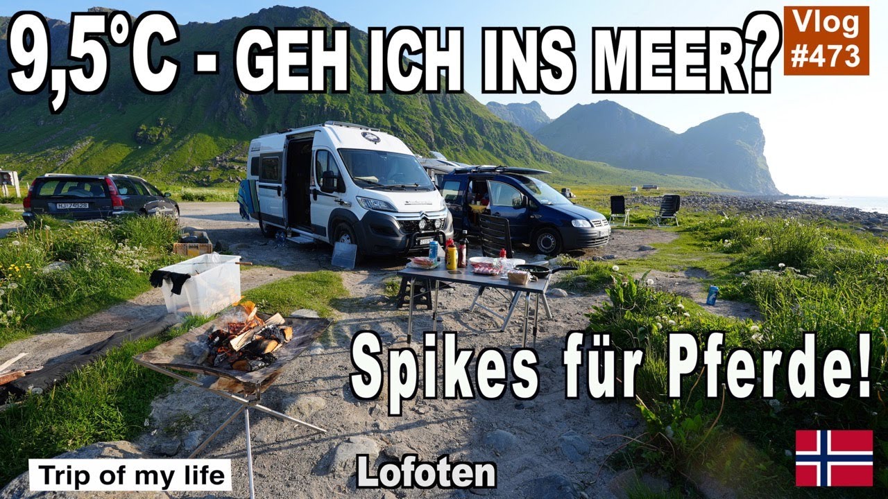 #473 Abwaschen im Camper - Wasser sparen | Lofoten | Härtetest | Unstad Beach | Spikes für Pferde