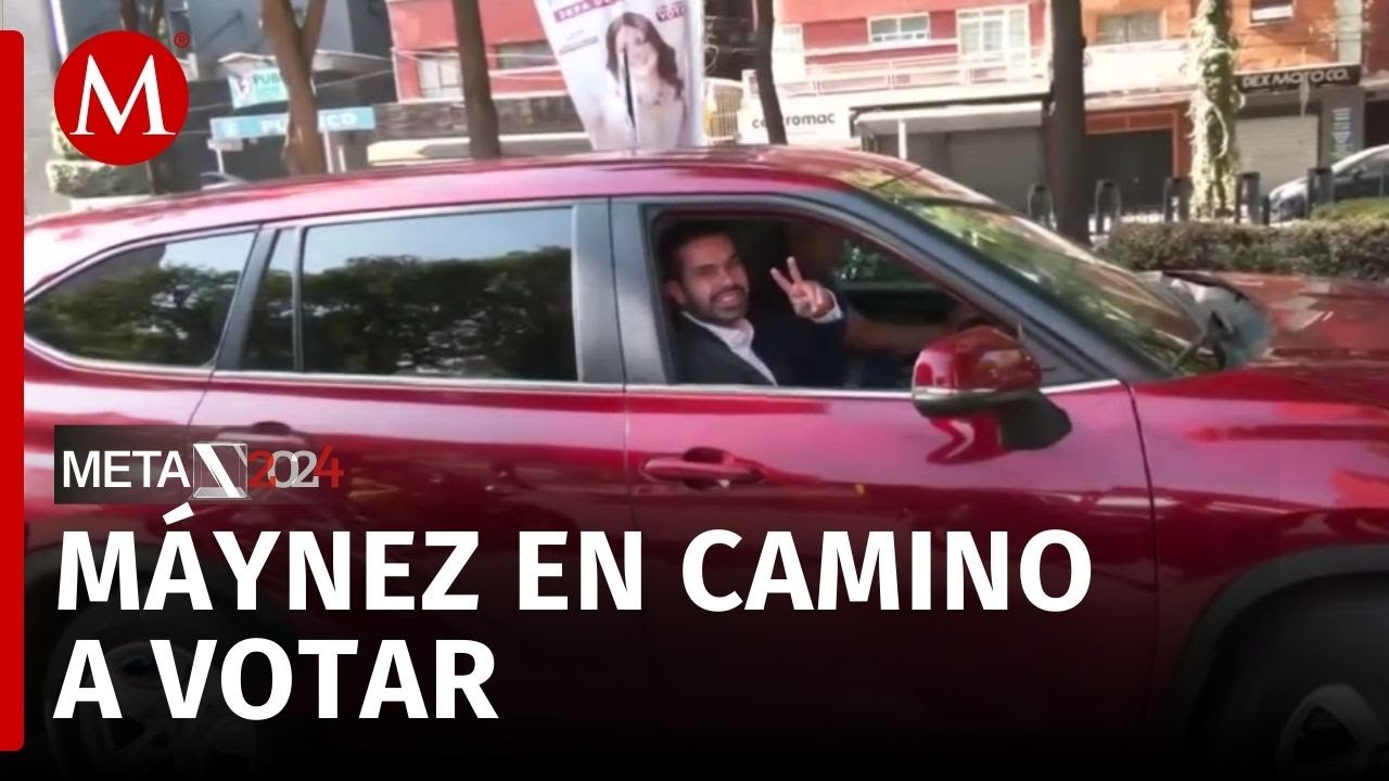 Jorge Álvarez Máynez sale a ejercer su voto