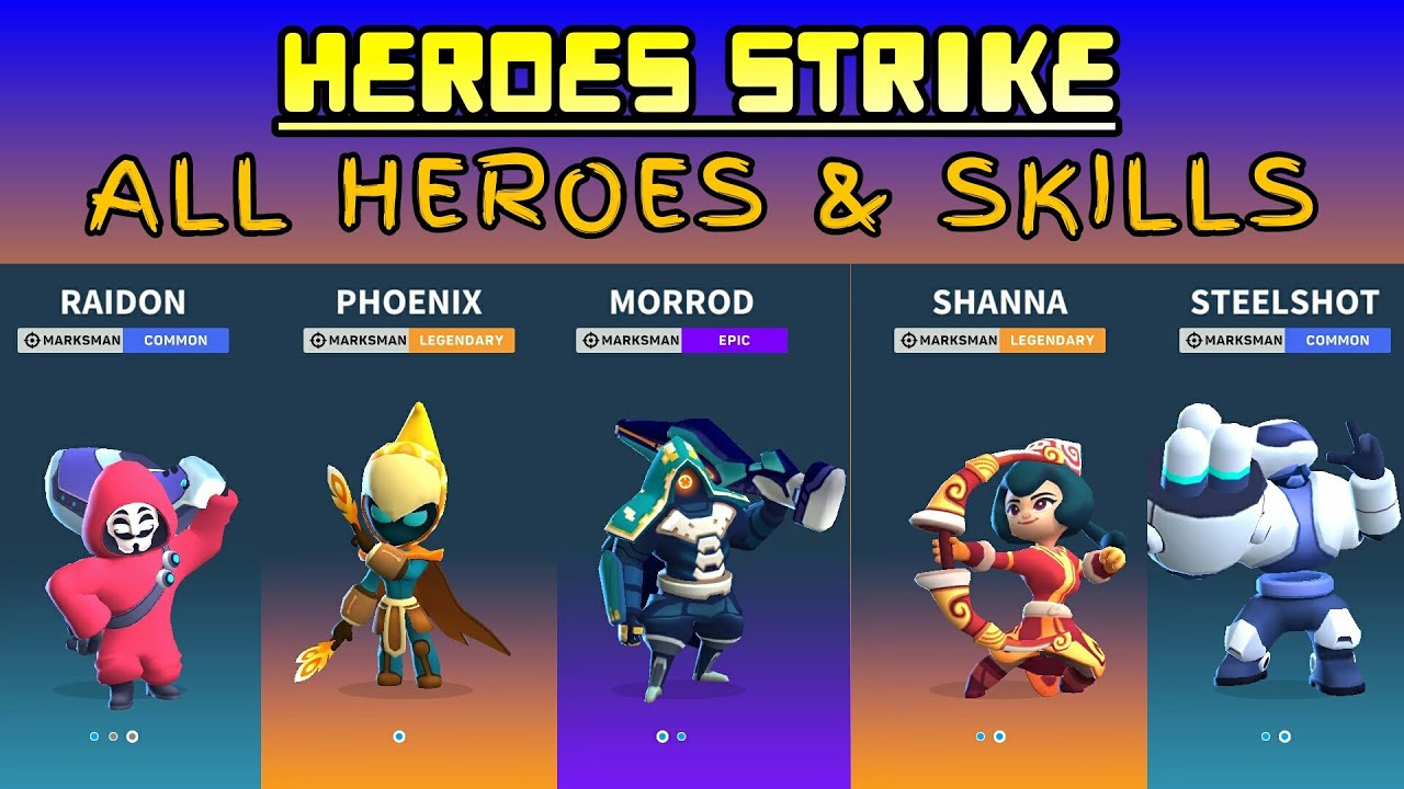 Heroes Strike Offline All Heroes & Skills