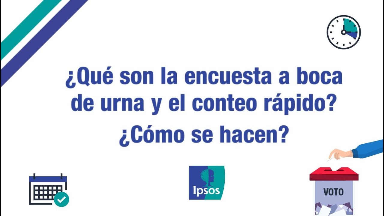 &iquest;C&oacute;mo se hacen la encuesta a boca de urna y el conteo r&aacute;pido?