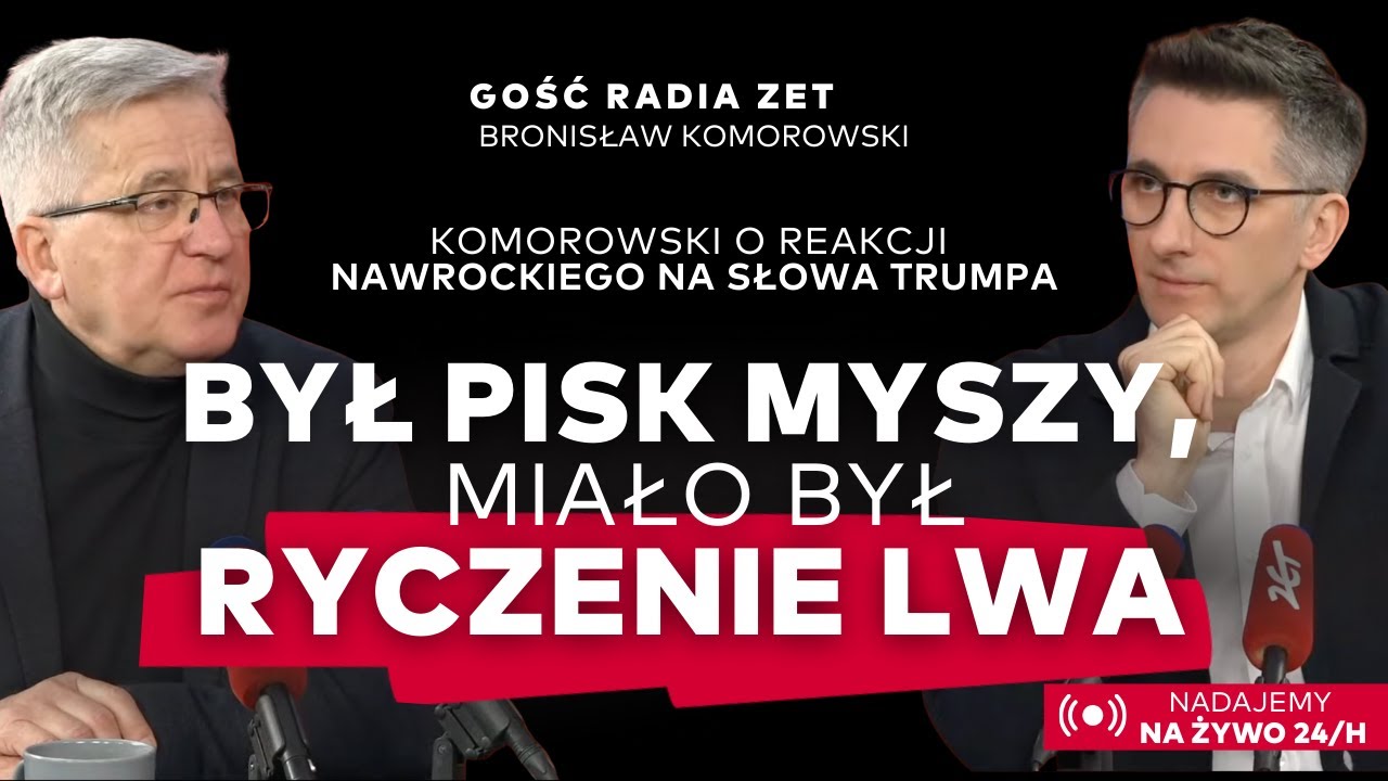 Komorowski: Karol Nawrocki powinien wysłać list do nprezydenta Trumpa, żeby wyciszyć sprawę