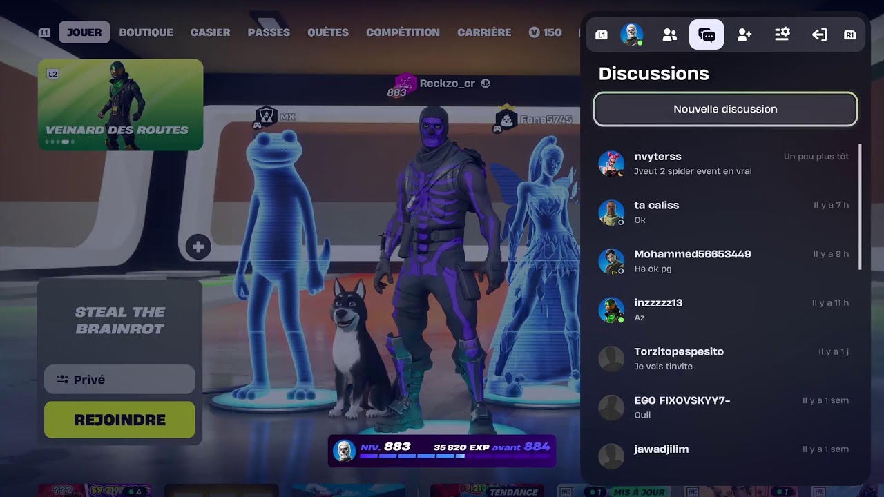 Live trade fr Fortnite steal the brainrot