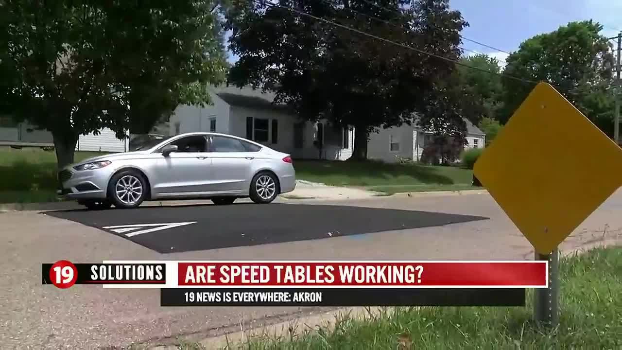 Speed tables in Akron: Are they working?