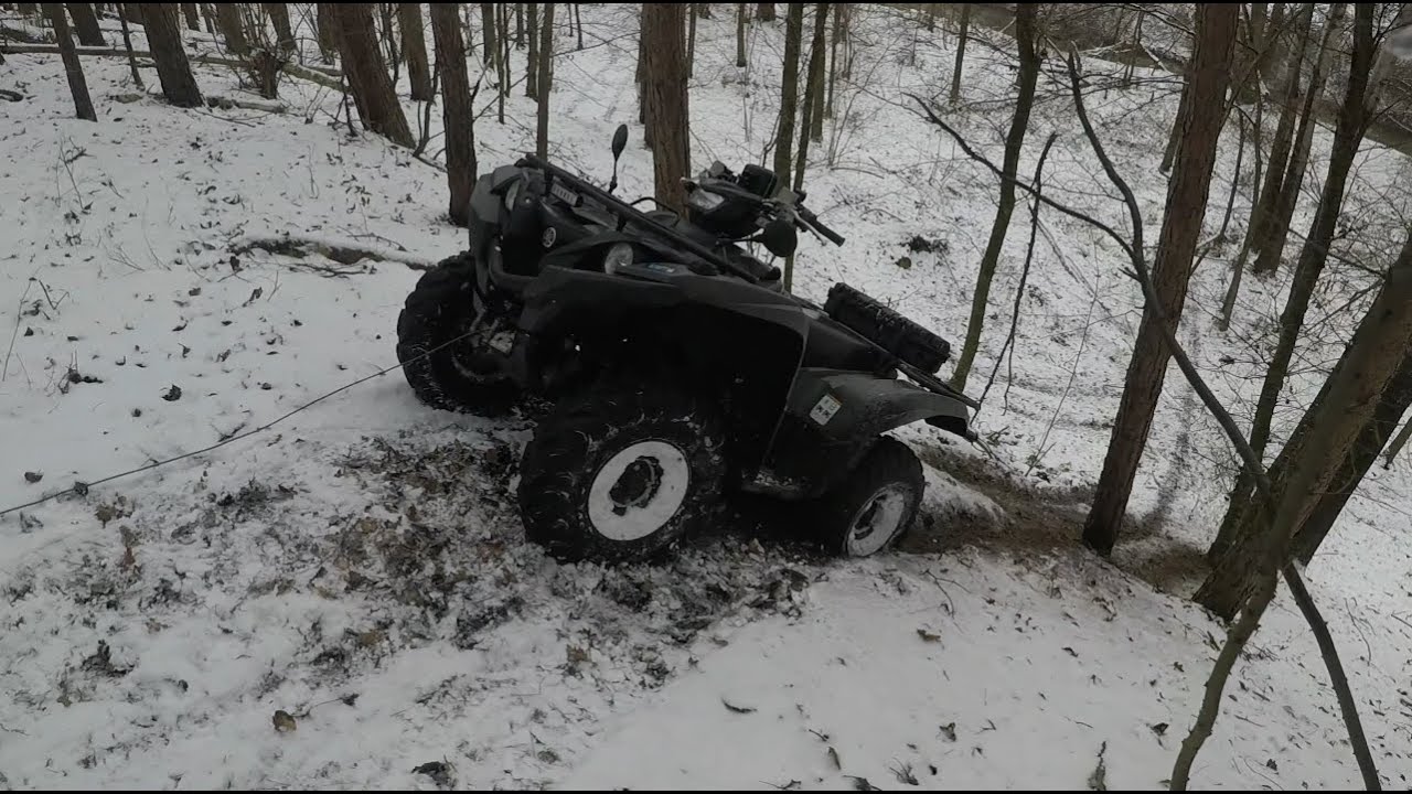 YAMAHA GRIZZLY 700 💥 Podjazdy na śniegu ❄️ Winter trial ❄️