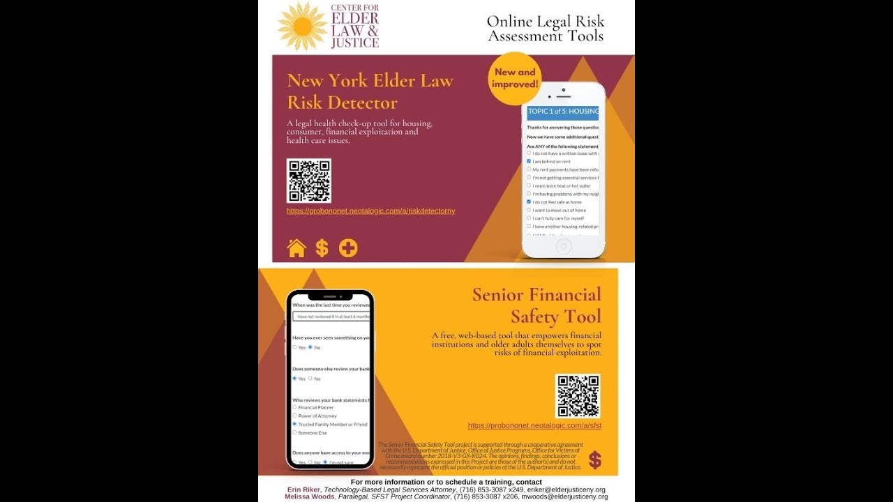Senior Financial Safety Tool Training