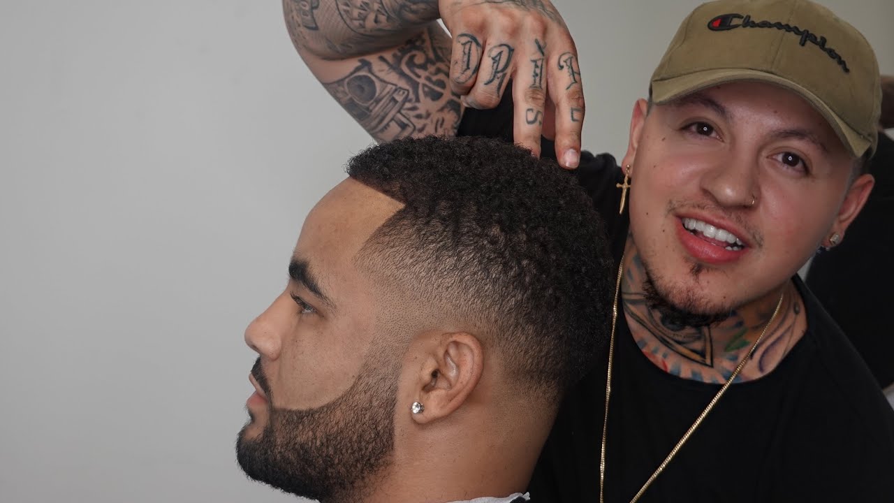 HOW TO CUT | CURLY TOP DROP FADE | BY JAY TEE THE BARBER
