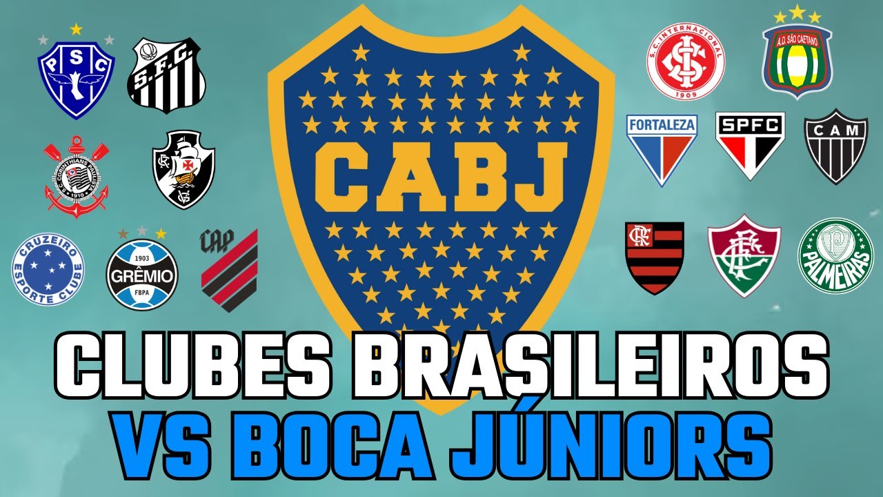 O Retrospecto dos CLUBES BRASILEIROS contra o BOCA JÚNIORS!