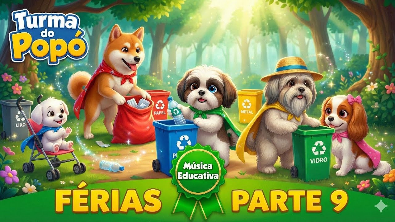 GUARDIÕES DA NATUREZA ♻️ Turma do Popó | Música de Reciclagem (Férias Parte 9)