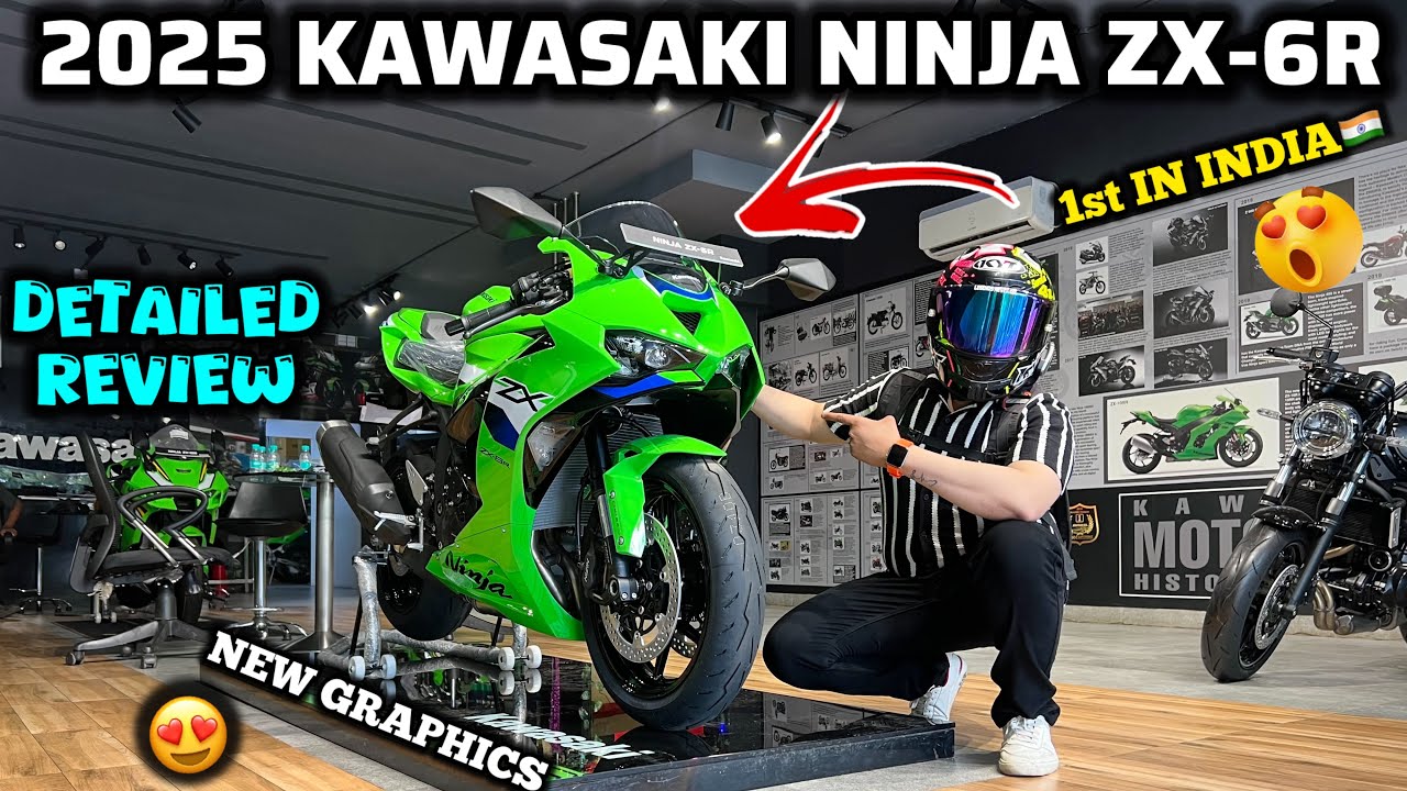 2025 Kawasaki Ninja Zx6r Detailed Review🔥New Graphics😍|Gear Shifters India #zx6r #ninjazx6r #viral  