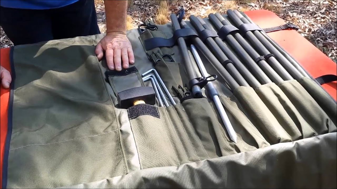 Mil-2 Military quick deploy broadband  HF dipole antenna  & Mil-51 5M Mast kit - Bushcomm Australia