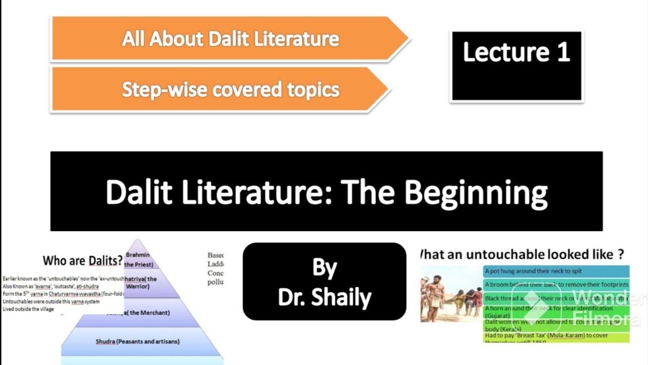 Dalit literature: Meaning and concepts ||all about Dalit|| Lecture Series