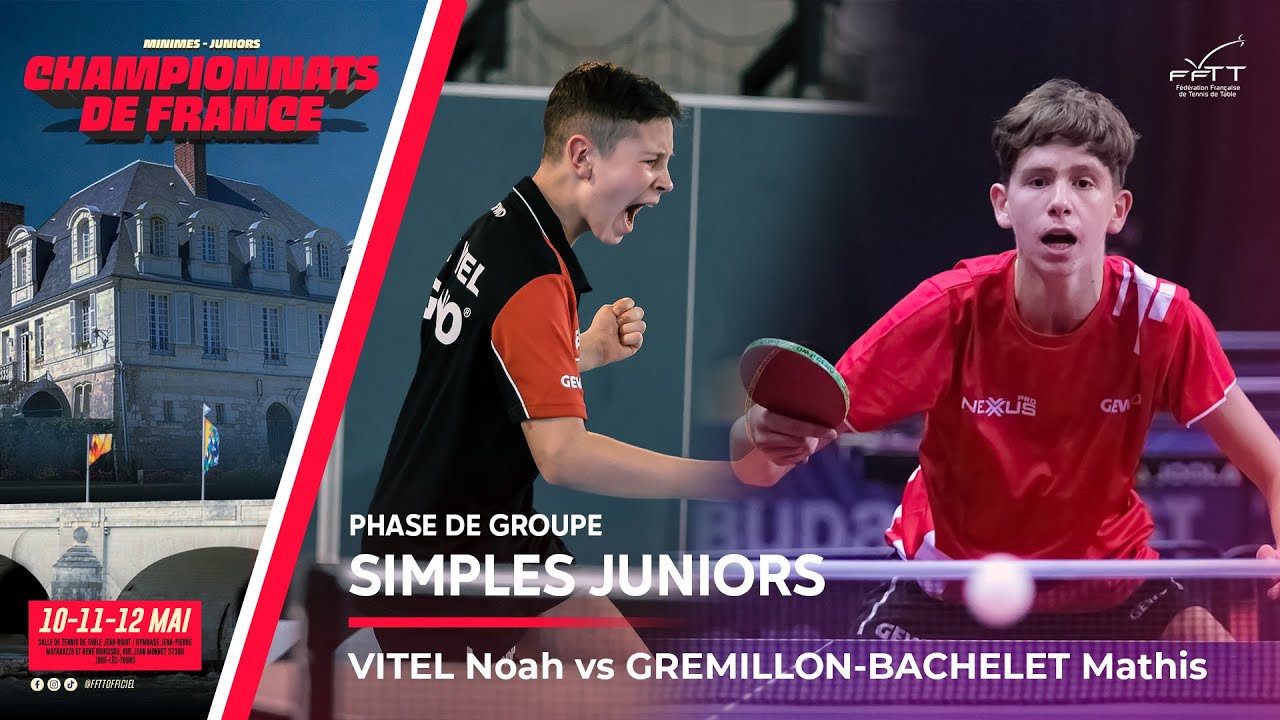 VITEL Noah vs GREMILLON-BACHELET Mathys  | FRANCE JUNIORS