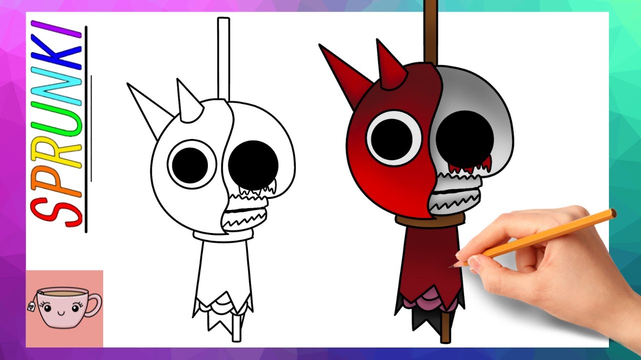 How To Draw Horror Raddy from Incredibox Sprunki | Easy Drawing Tutorial