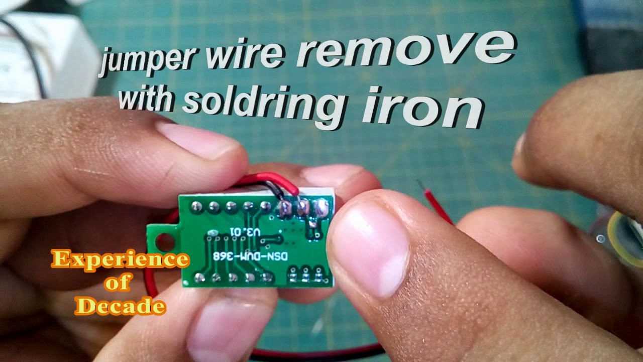 DIY dc two wire voltage meter convert into three wires at home. Worked well